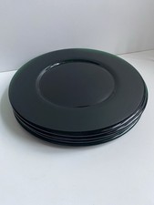 4 x große Glas Teller Glasteller Platzteller grün 31,5cm