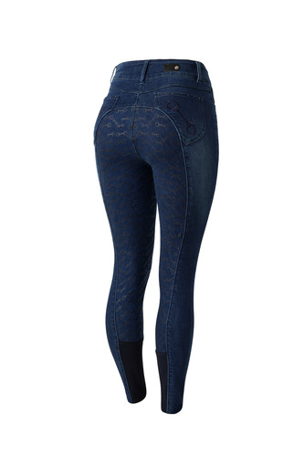 Damen jeansreithose kara mit - jeansreithose,