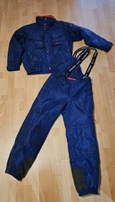 Vintage TENSON Herren Ski Snowboard Anzug Gr. 50,  2 Teiler, blau, Top-Zustand 