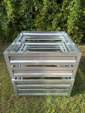 Komposter, 1000L, Metall, verzinkt, Garten, langlebig, wetterfest,Zink