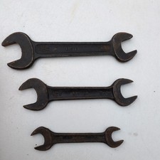 Vintage Lister Stationär Motorschlüssel x 3 Maulschlüssel