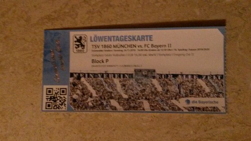 Mint sammler ticket tsv 1860 - ticket,