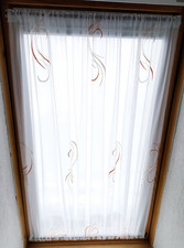 Handarbeit Scheibengardine B glatt 70cm Spanngardine H 70cm Dachfenster