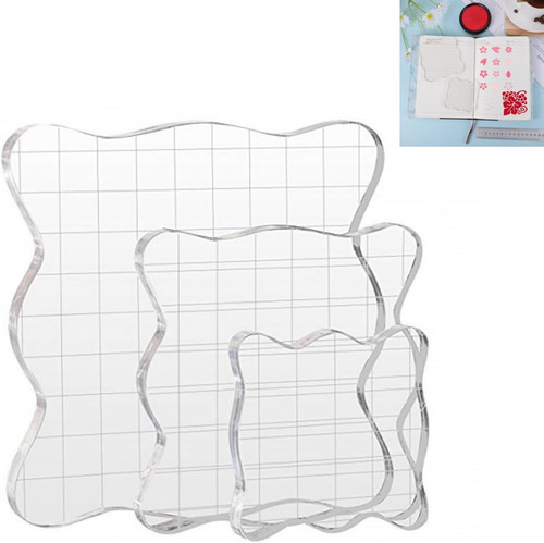 Acryl stempelblock set - set, 3