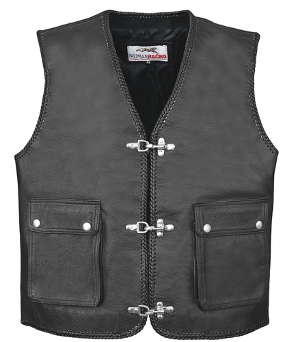 Lederweste leder herren kutte - herren,
