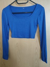 Damen crop top langarm - top,