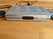 Digitaler SAT-Receiver, gebraucht, funktionsfähig, mit Fernbedienung, Kabel