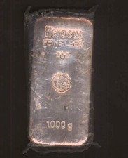 1 Kilo- Feinsilber - Barren  original Heraeus  999er verschweißt