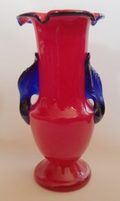 ART DECO Tschechien Glas Vase