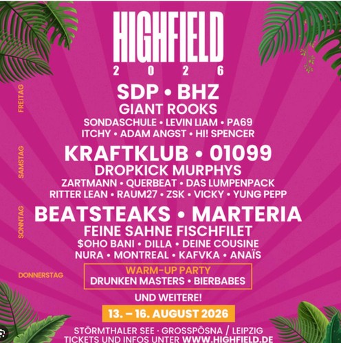 Highfield festival - 1x,