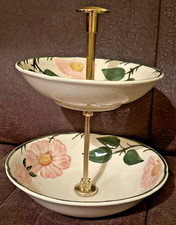 ***Villeroy & Boch***WILDROSE*** Etagere 2-stöckig, Schalen***handbemalt***