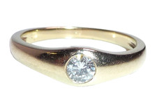 Ring 585 Gold Gelbgold 0.20