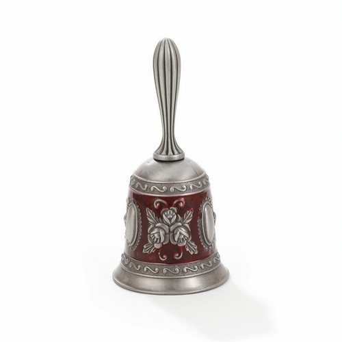 Handglocke mit blumendekor - handglocke,