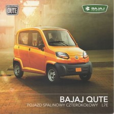 Bajaj Qute car (made in India for Poland market) _2018 Prospekt / Brochure  