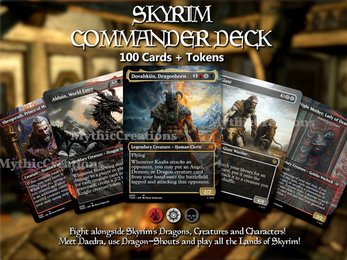 Skyrim mtg commander deck - deck,