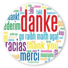 Geschenk-Aufkleber "Danke"