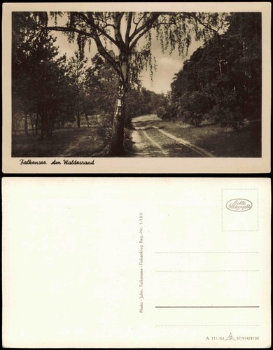 Ansichtskarte falkensee - ansichtskarte,