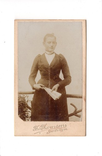 Cdv foto damenportrait feine - damenportrait, /