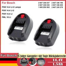 für Bosch Akku 14,4V 2607336037 PSR 14.4 LI-2 PSB 14.4 LI-2 2607336038 1,5Ah DE
