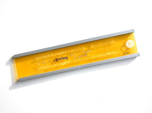 Schriftschablone rotring 320