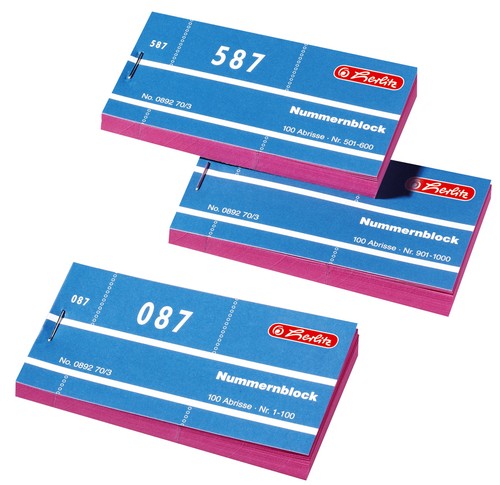 Herlitz nummernblock nummern - nummernblock,
