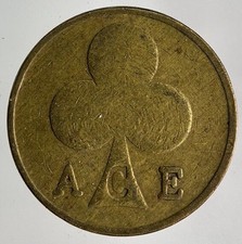 Alte Retro London Cafe Ace Spiel Medaille Münze | feine Sammlerqualität