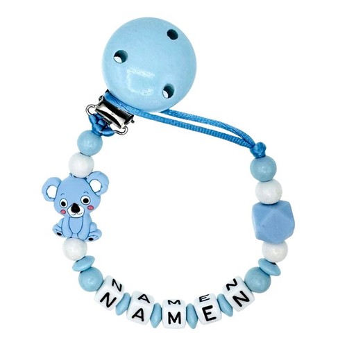 Schnullerkette mit wunschnamen - schnullerkette,