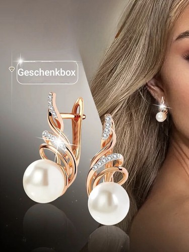 Ohrringe mit 585er - , walzgold