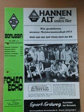 Borussia Mönchengladbach  Fohlenecho 1975 Bökelbergzeiten .