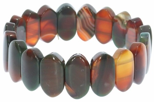 Achat grün orange schmuck - ,