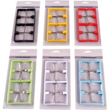 Tischtuchklammern 8er ca. 4,5x4,5cm verschiedene Farben Tischtuchhalter