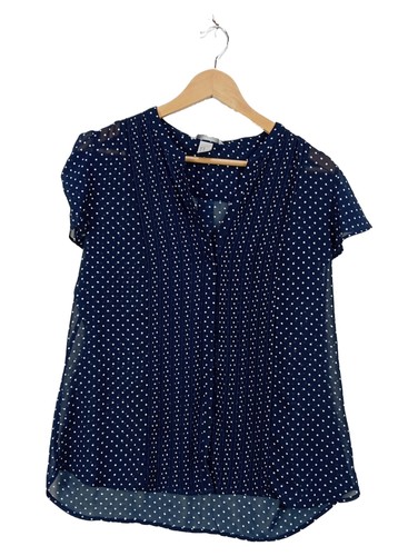 Bluse dunkelblau punkte - dunkelblau,
