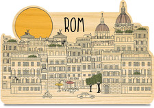 Rom Holzkarte - Italien Souvenir Geschenkkarte für Rom Liebhaber