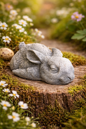 Steinfigur hase ostern - hase,