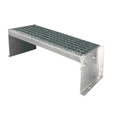 Standtreppe mit einer Stufe 20 cm Geschosshöhe Stahl feuerverzinkt 11 Größen NEU