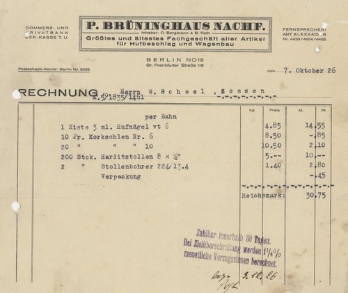 Rechnung berlin brüninghaus - berlin,