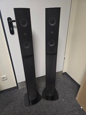 Paar Teufel L 220 FR 2-Wege Stand Lautsprecher LT2 140W Satellit Glasfuß schwarz