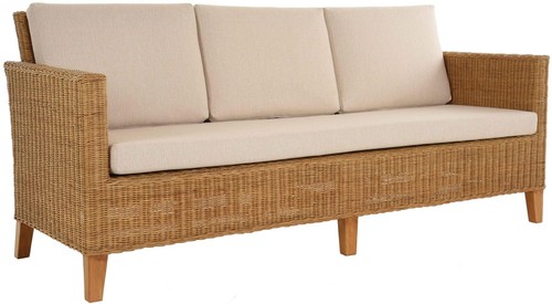 Edles wohnzimmer rattan - edles, rattan-sofa