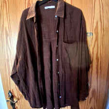 Damen Hemd M braun Pull&Bear