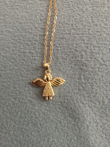 Goldfarbene kette mit - mit, einem