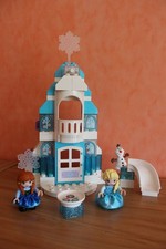 LEGO DUPLO Elsas Eispalast 10899 Schloss mit Leuchtstein + Stickern, gereinigt