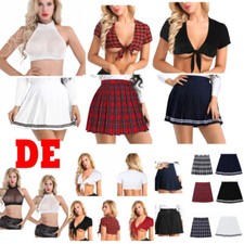 DE Damen Schulmädchen Rock