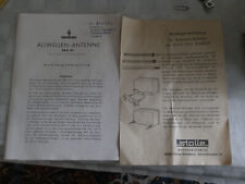 Für Antik-Technik Fans:  Anleitung einer Siemens Allwellen-Anlage und für Weiche