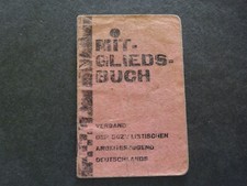 SAJ, SPD, KPD, Arbeiterbewegung, Jugendbewegung, Mitgliedsbuch Arbeiterjugend AJ