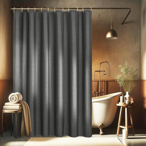 Leinen badvorhang 180x200 - 180x200, cm