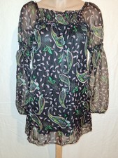 süßes Abendkleid Excellent M bunt 50% Seide, dehnbar am Ausschnitt, lange transp