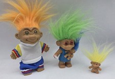 Vintage Troll Puppen 90er Jahre Sammlung Konvolut Familie ✅️