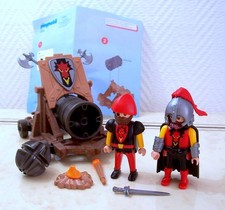 Playmobil Drachenritter Kanone „Dicke Berta“ 3320  + Katapult, Waffen, Figuren