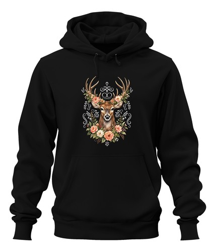 Eleganter hirsch blumenkranz - eleganter,