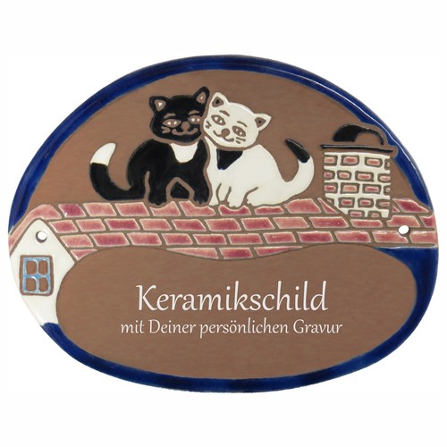 Keramik schild 15 0 cm - 19,0, 15,0